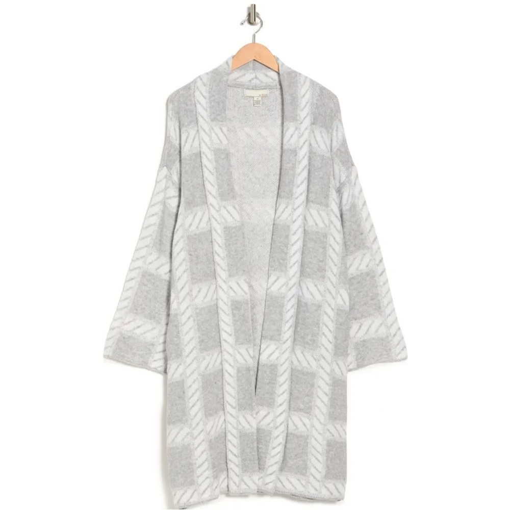 By Design Gray Chloe Oversize Long Cardigan, Size 2X, NWT - Picture 2 of 9
